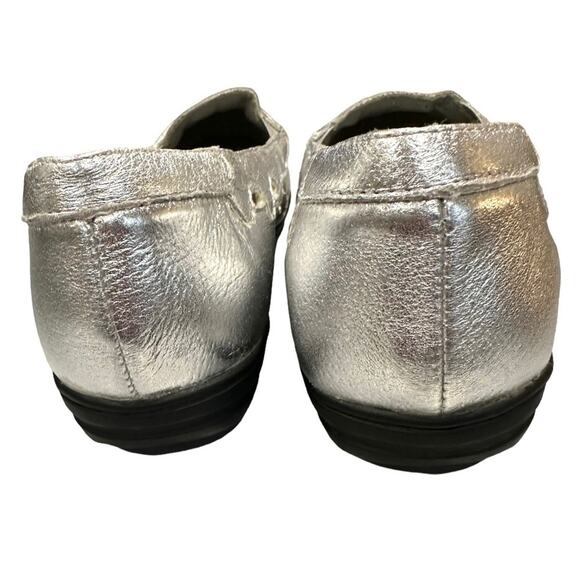 DR Scholls double air cushion insole silver metallic leather uppers size 9 - Picture 7 of 9